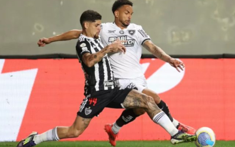 Botafogo fica no 0 a 0 contra o Atlético-MG e vê vantagem na liderança diminuir